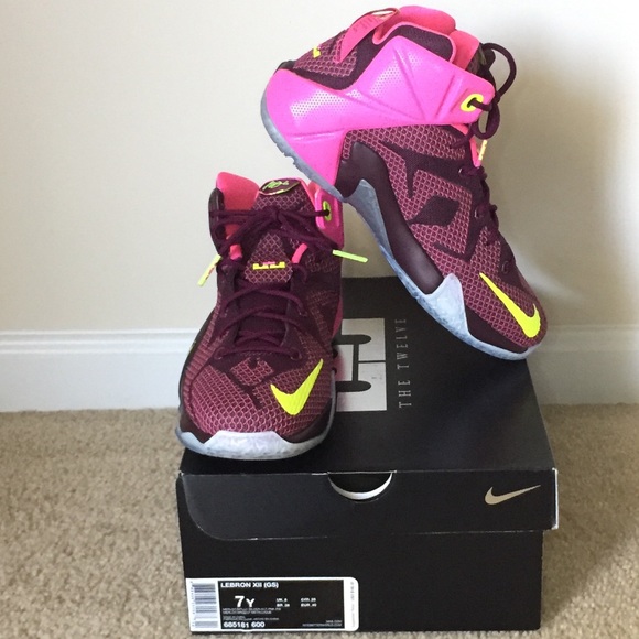 Nike Lebron 12 Xll Double Helix Merlot - Picture 3 of 8